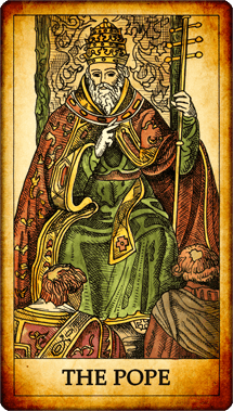 The Pope Tarot Card